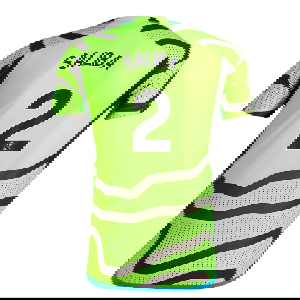 2023-2024 Arsenal Authentic Away Shirt (Ladies) (Saliba 2)