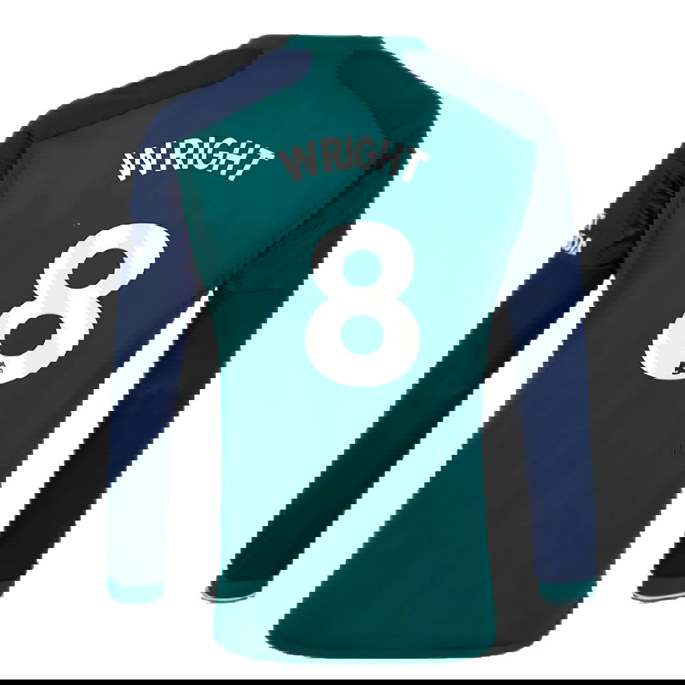2023-2024 Arsenal Long Sleeve Third Shirt (Wright 8)