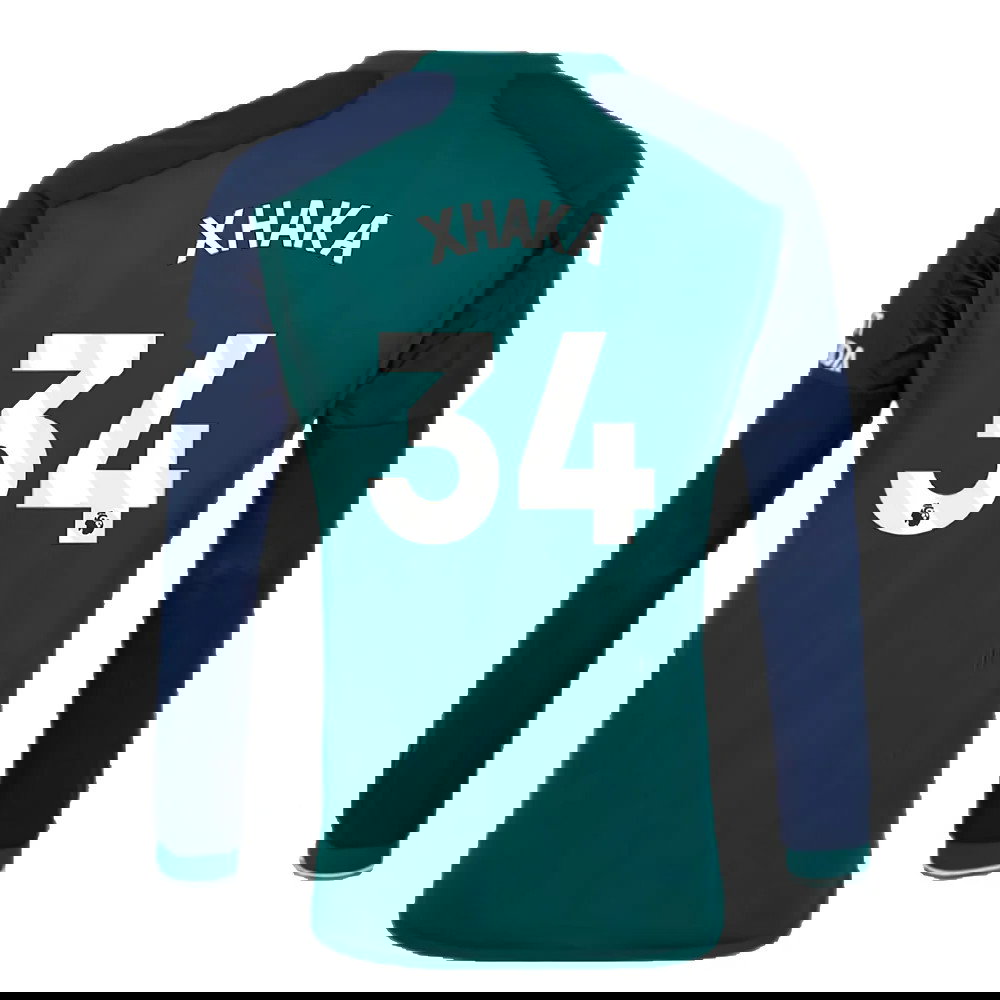 2023-2024 Arsenal Long Sleeve Third Shirt (Xhaka 34)
