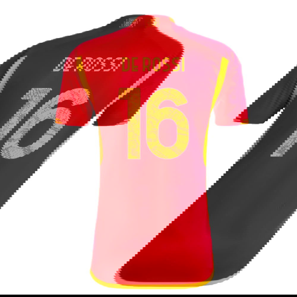2023-2024 AS Roma Home Shirt (DE ROSSI 16)