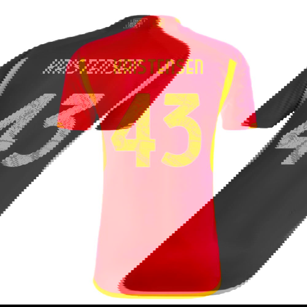 2023-2024 AS Roma Home Shirt (KRISTENSEN 43)
