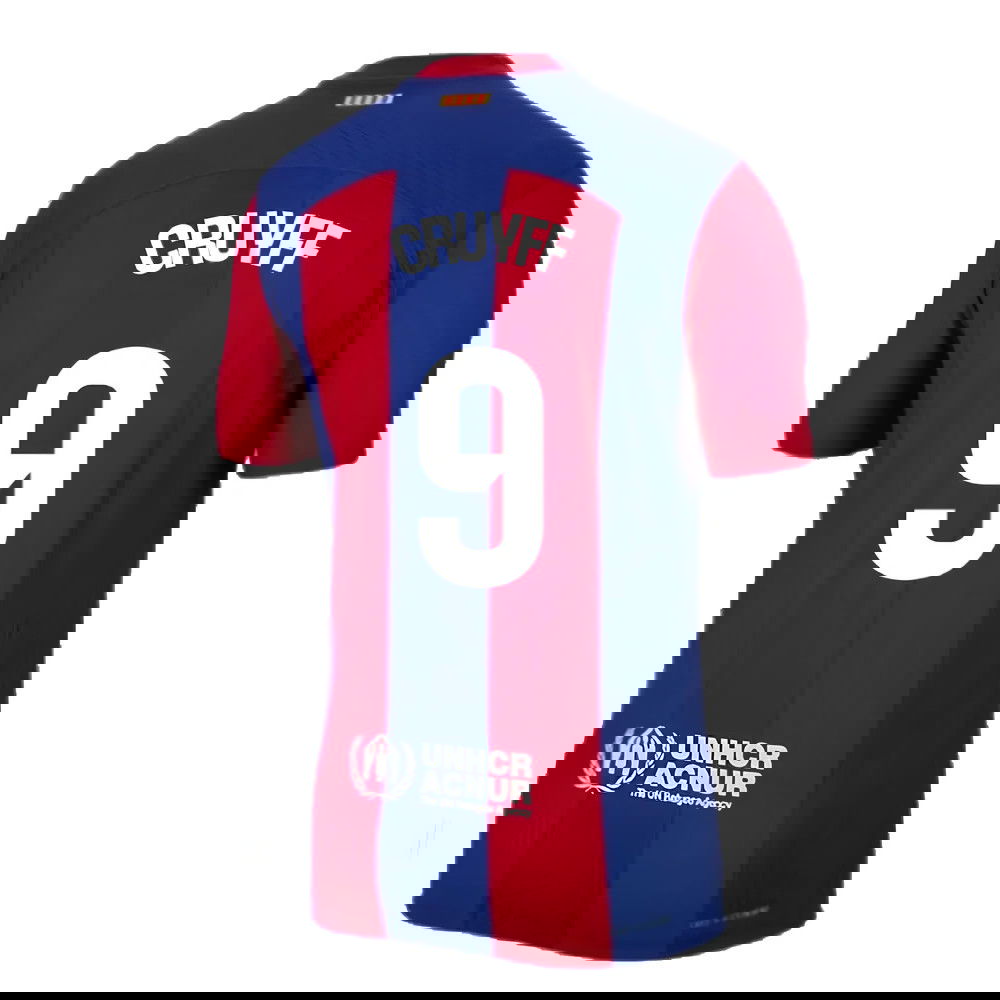 2023-2024 Barcelona Authentic Home Shirt (Cruyff 9)