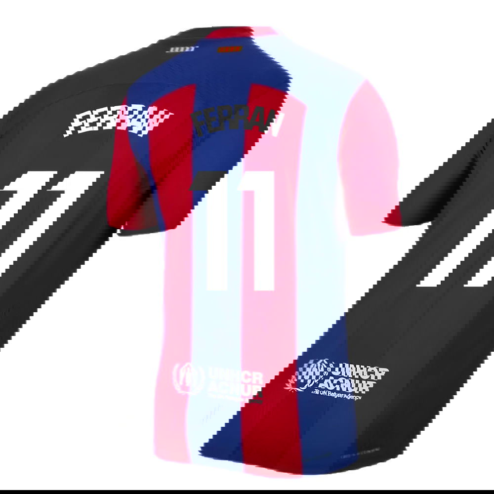 2023-2024 Barcelona Authentic Home Shirt (Ferran 11)