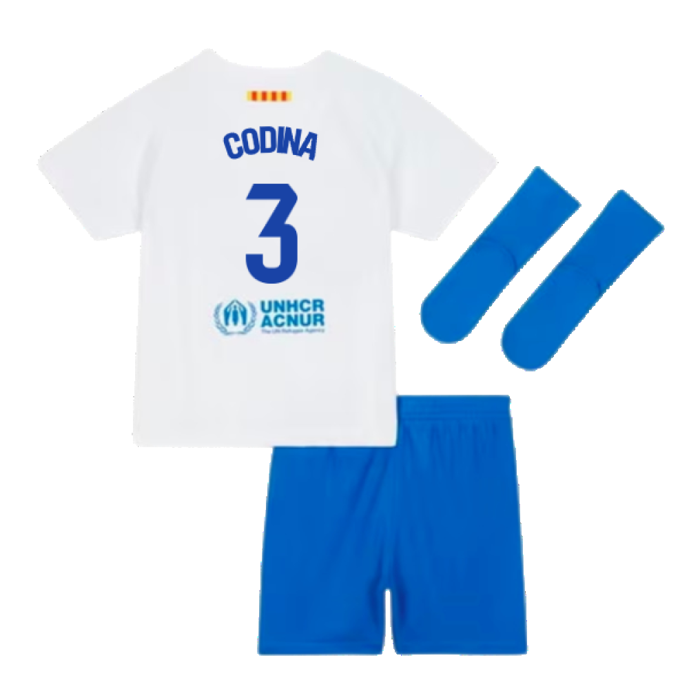 2023-2024 Barcelona Away Baby Kit (Codina 3)