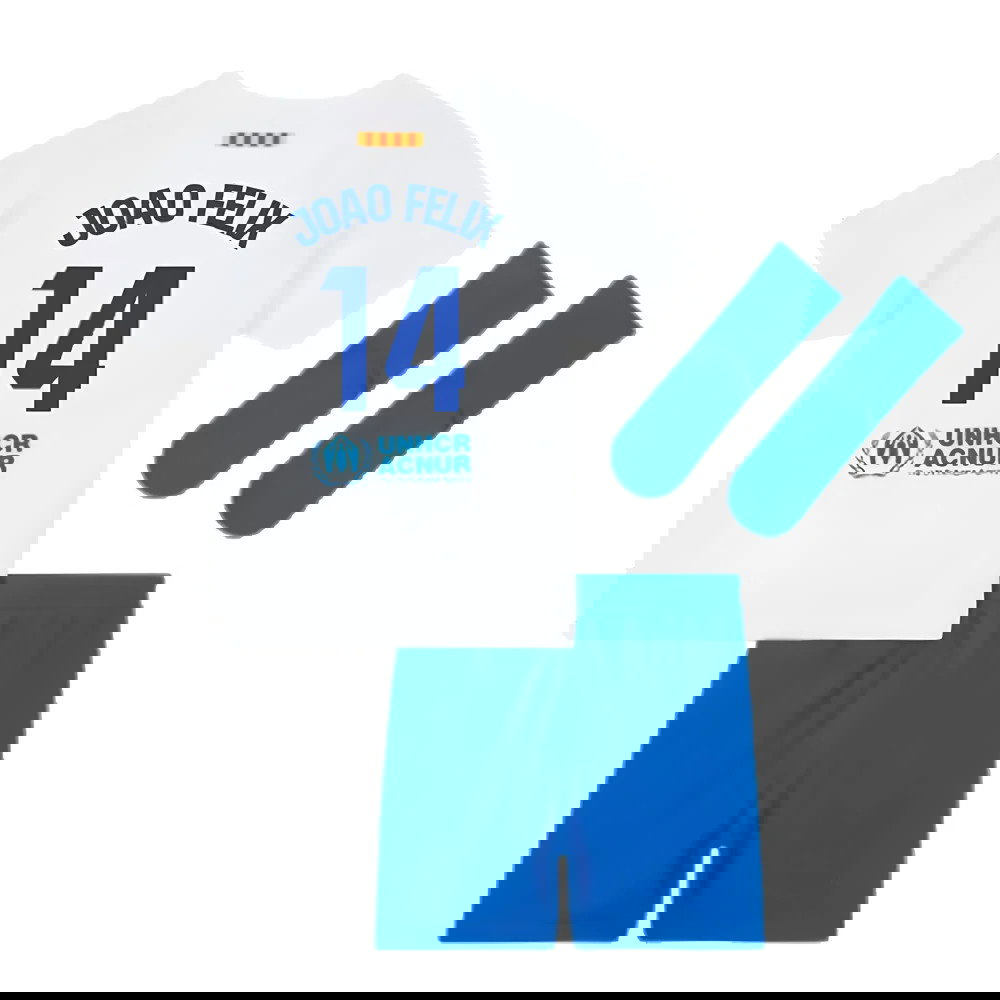 2023-2024 Barcelona Away Baby Kit (Joao Felix 14)