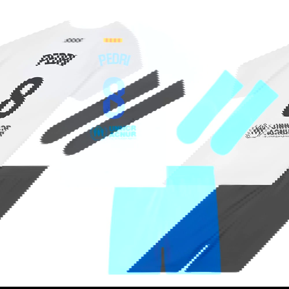 2023-2024 Barcelona Away Baby Kit (Pedri 8)