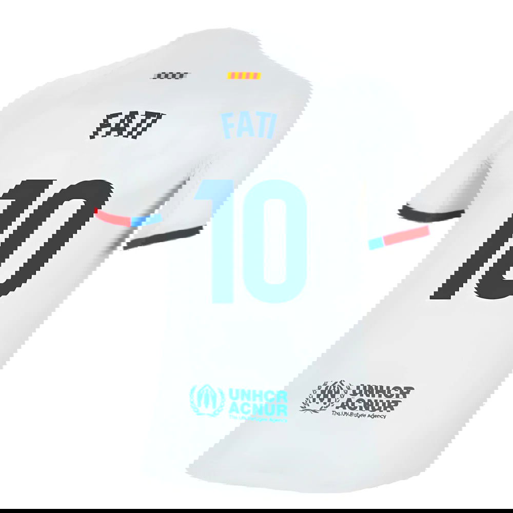 2023-2024 Barcelona Away Shirt (Kids) (Fati 10)
