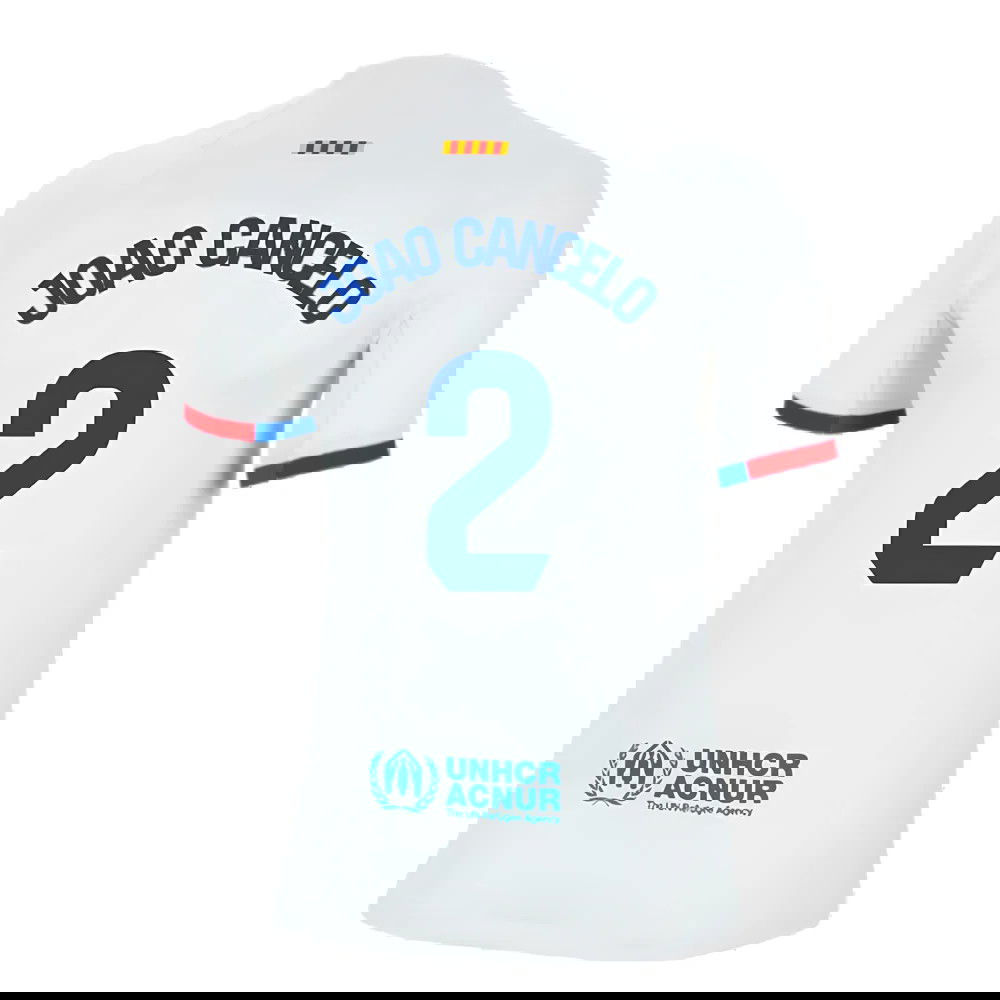 2023-2024 Barcelona Away Shirt (Kids) (Joao Cancelo 2)