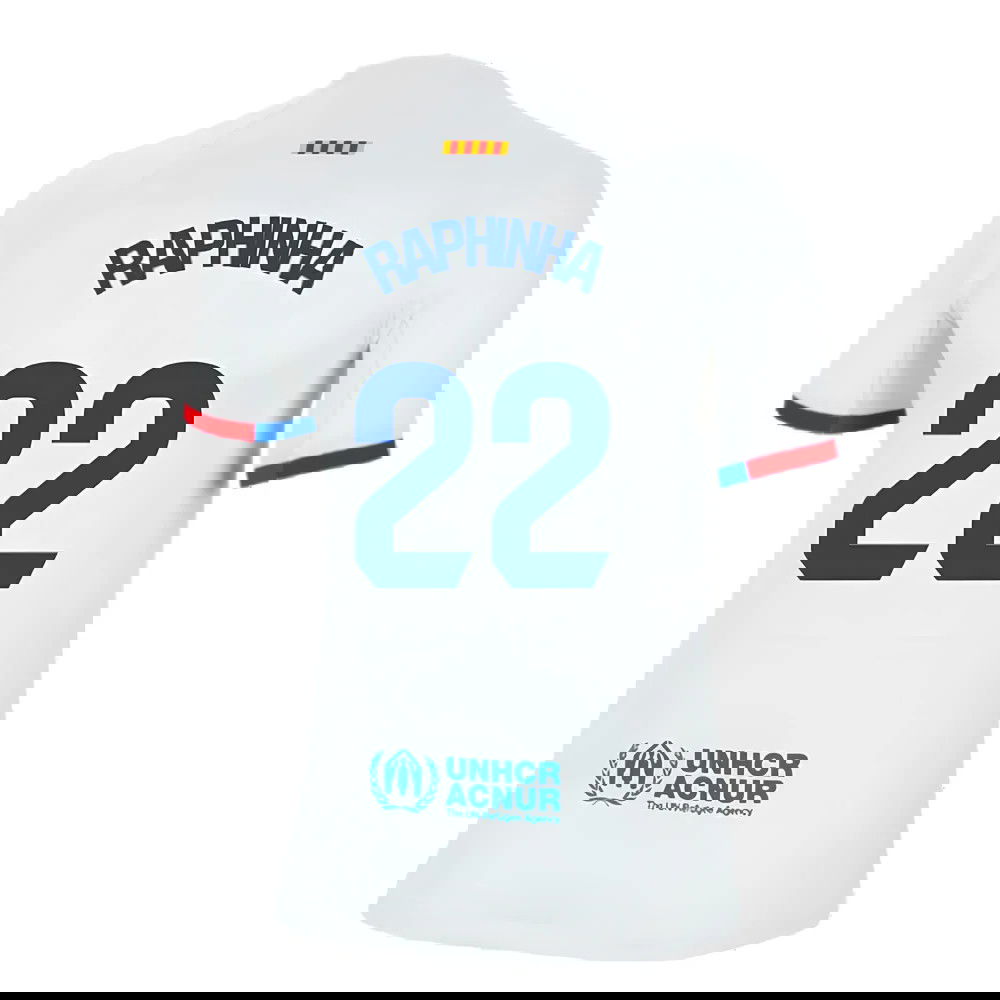 2023-2024 Barcelona Away Shirt (Kids) (Raphinha 22)
