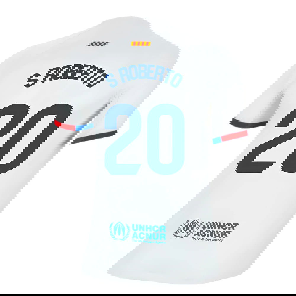 2023-2024 Barcelona Away Shirt (Kids) (S Roberto 20)
