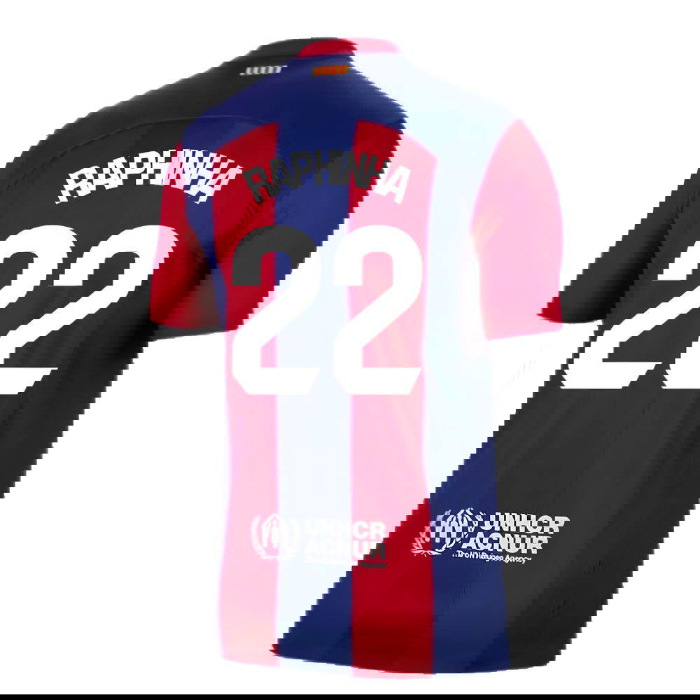 2023-2024 Barcelona Home Shirt (Raphinha 22)