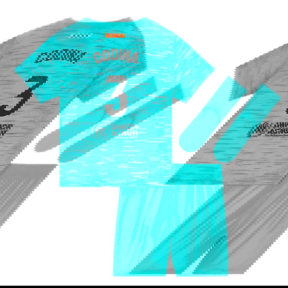 2023-2024 Barcelona Infants Baby Third Kit (Codina 3)