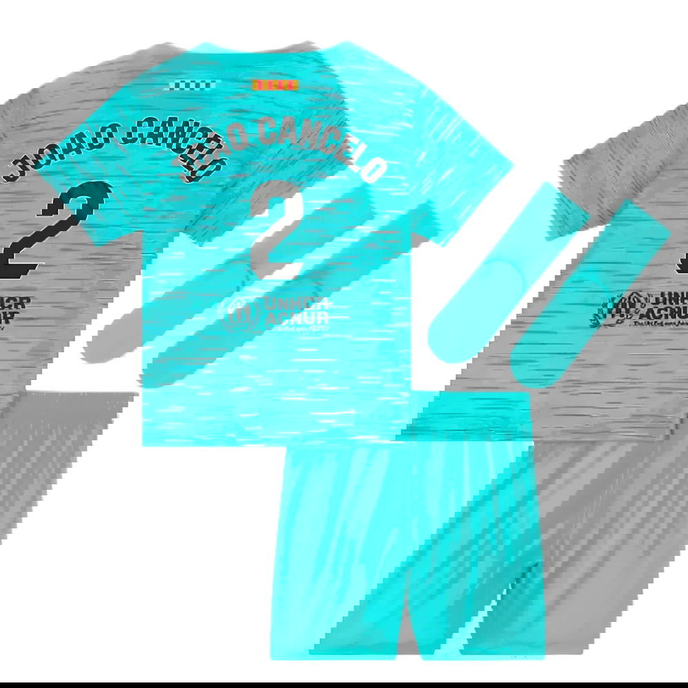 2023-2024 Barcelona Infants Baby Third Kit (Joao Cancelo 2)