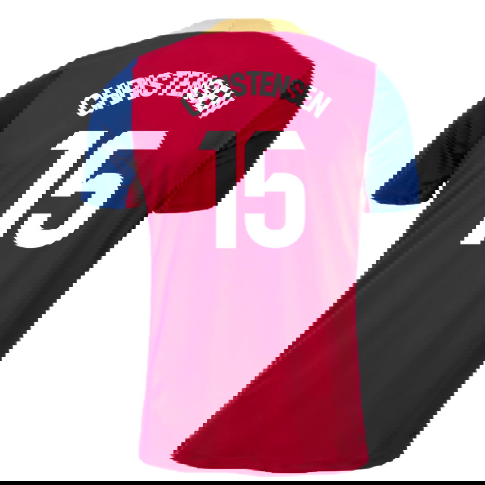 2023-2024 Barcelona Strike Training Shirt (Red) (Christensen 15)