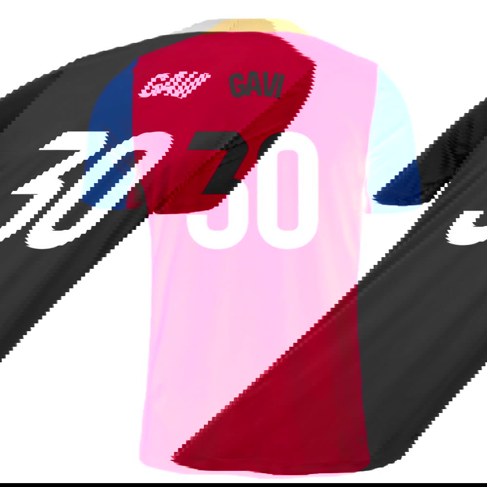 2023-2024 Barcelona Strike Training Shirt (Red) (Gavi 30)