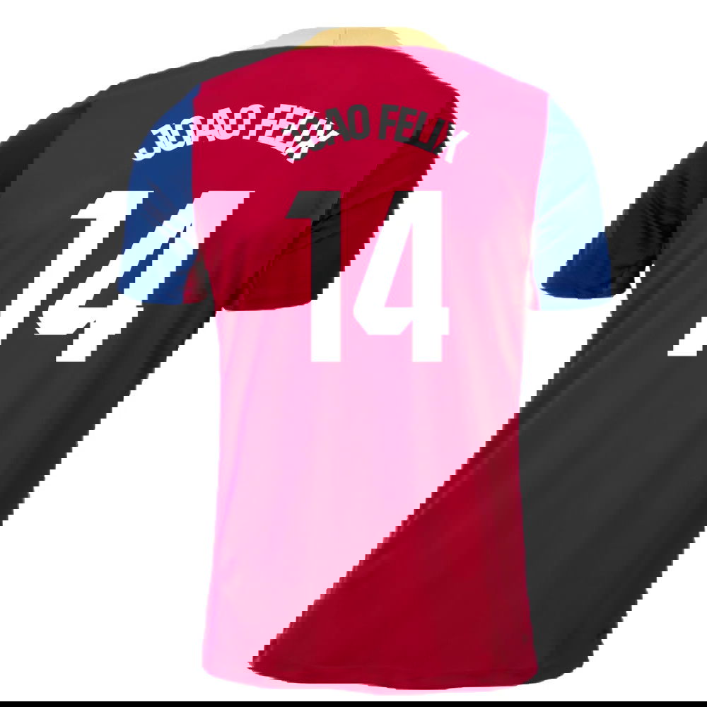 2023-2024 Barcelona Strike Training Shirt (Red) (Joao Felix 14)