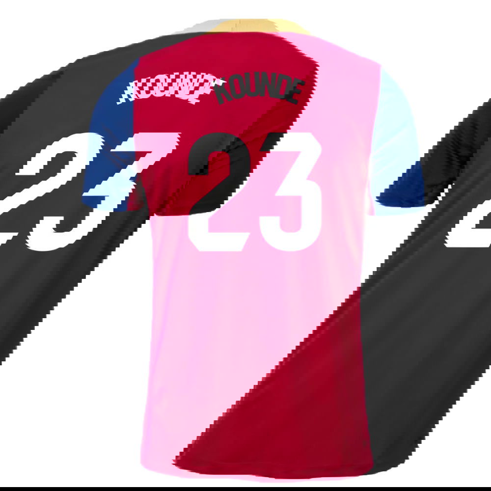 2023-2024 Barcelona Strike Training Shirt (Red) (Kounde 23)