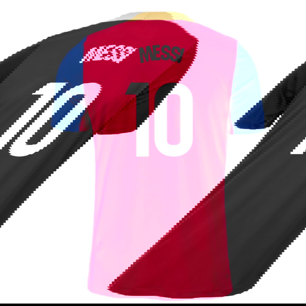 2023-2024 Barcelona Strike Training Shirt (Red) (Messi 10)