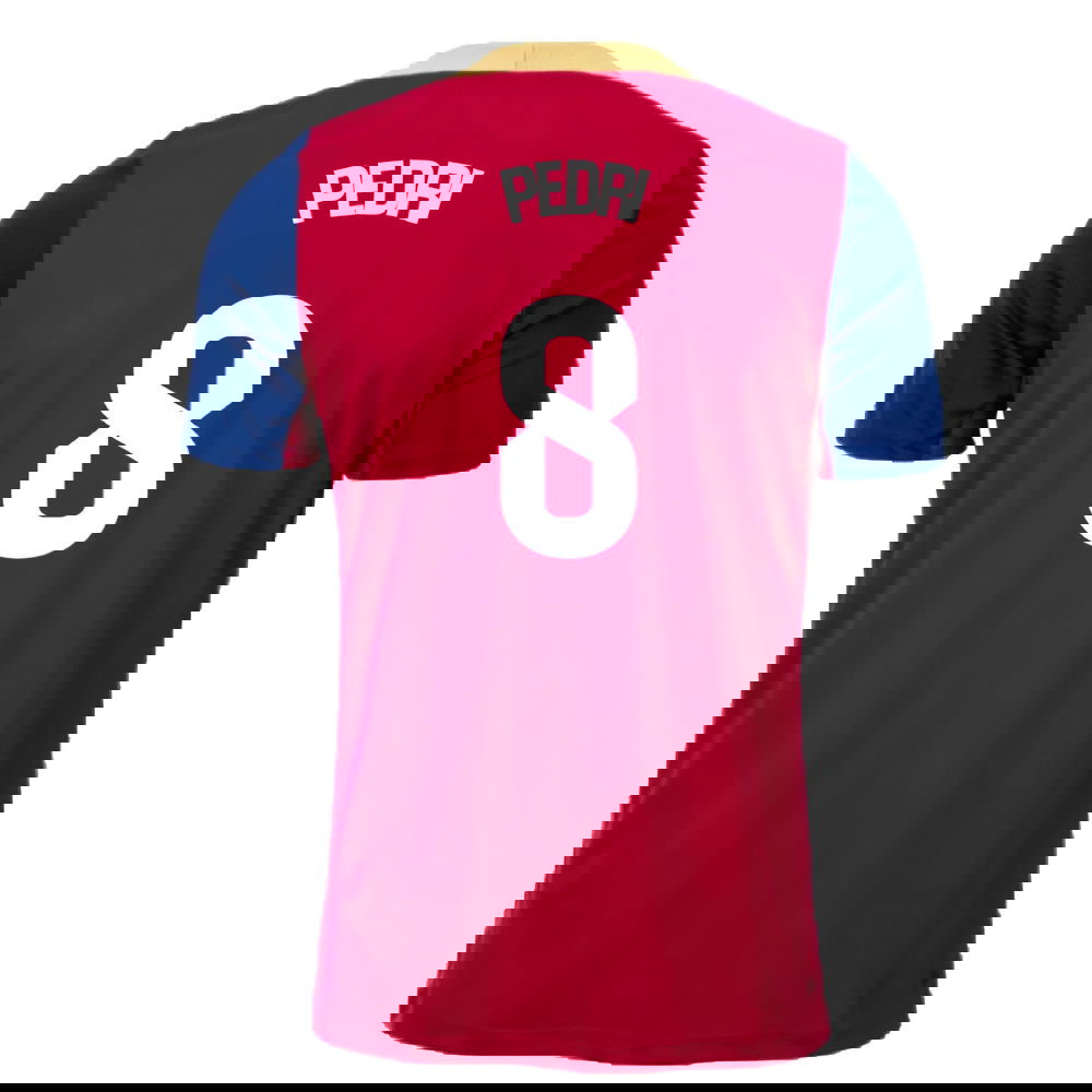 2023-2024 Barcelona Strike Training Shirt (Red) (Pedri 8)