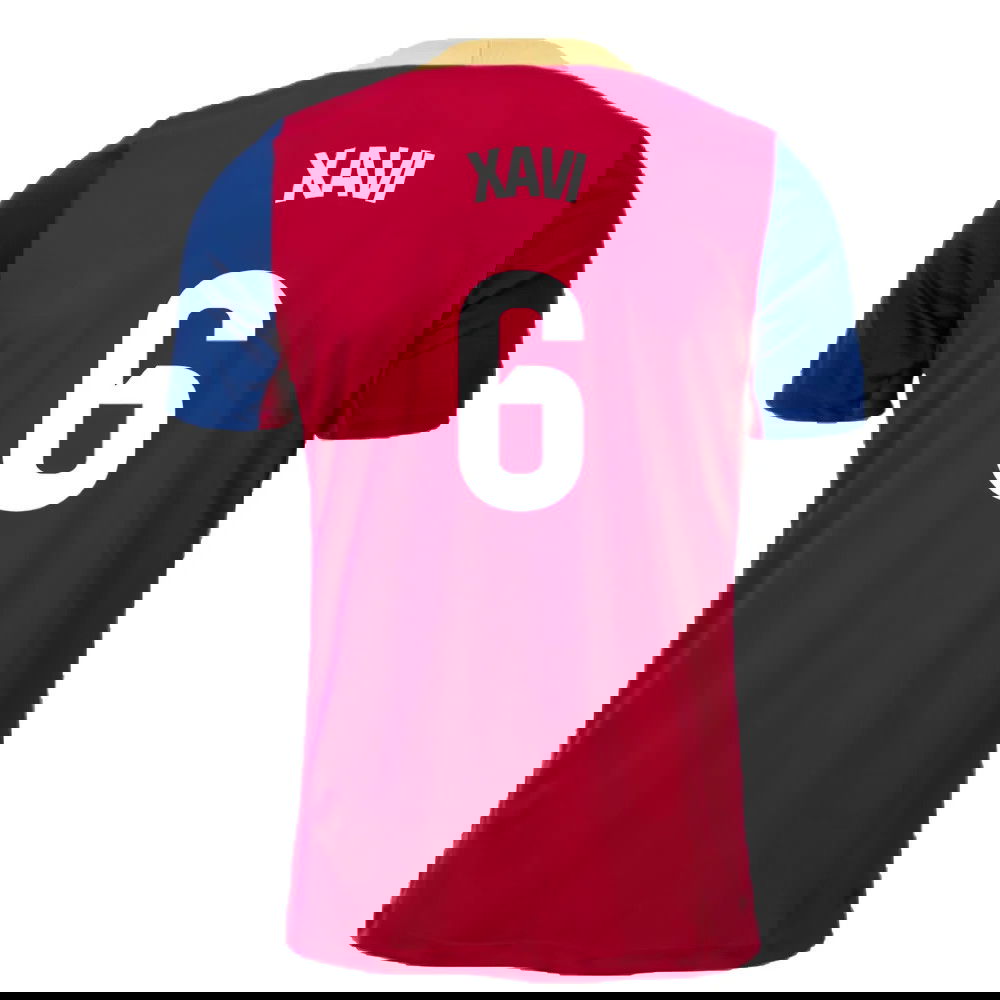 2023-2024 Barcelona Strike Training Shirt (Red) (Xavi 6)