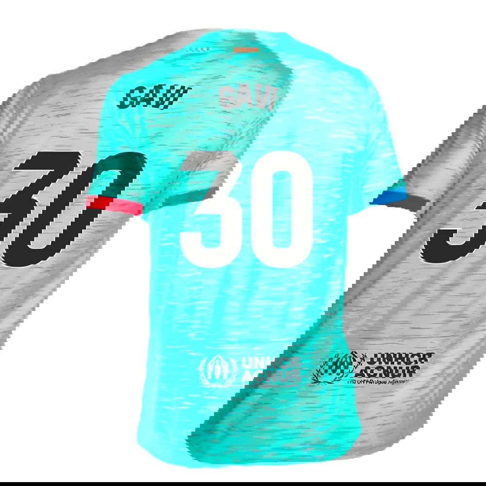 2023-2024 Barcelona Third Shirt (Gavi 30)
