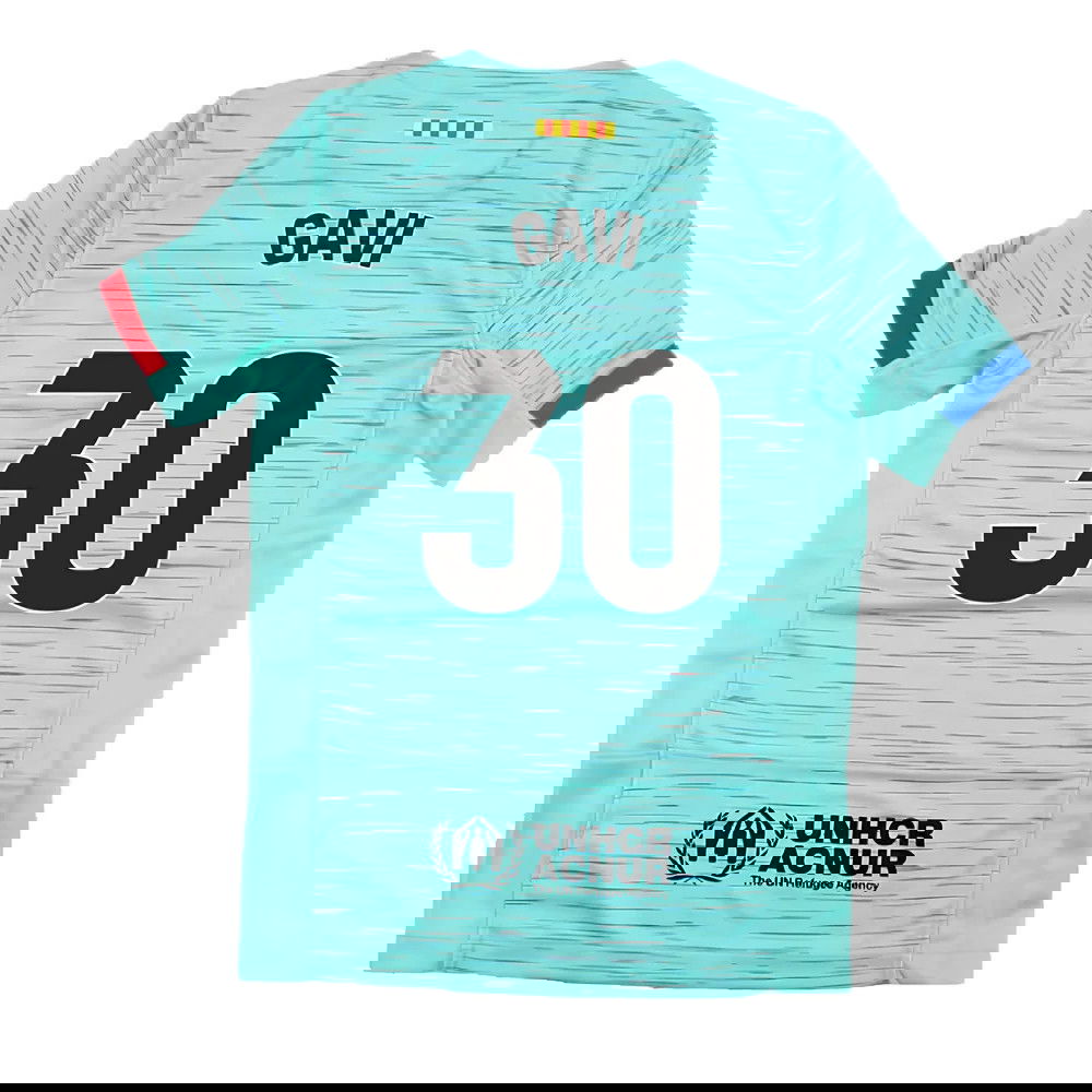 2023-2024 Barcelona Third Shirt (Kids) (Gavi 30)