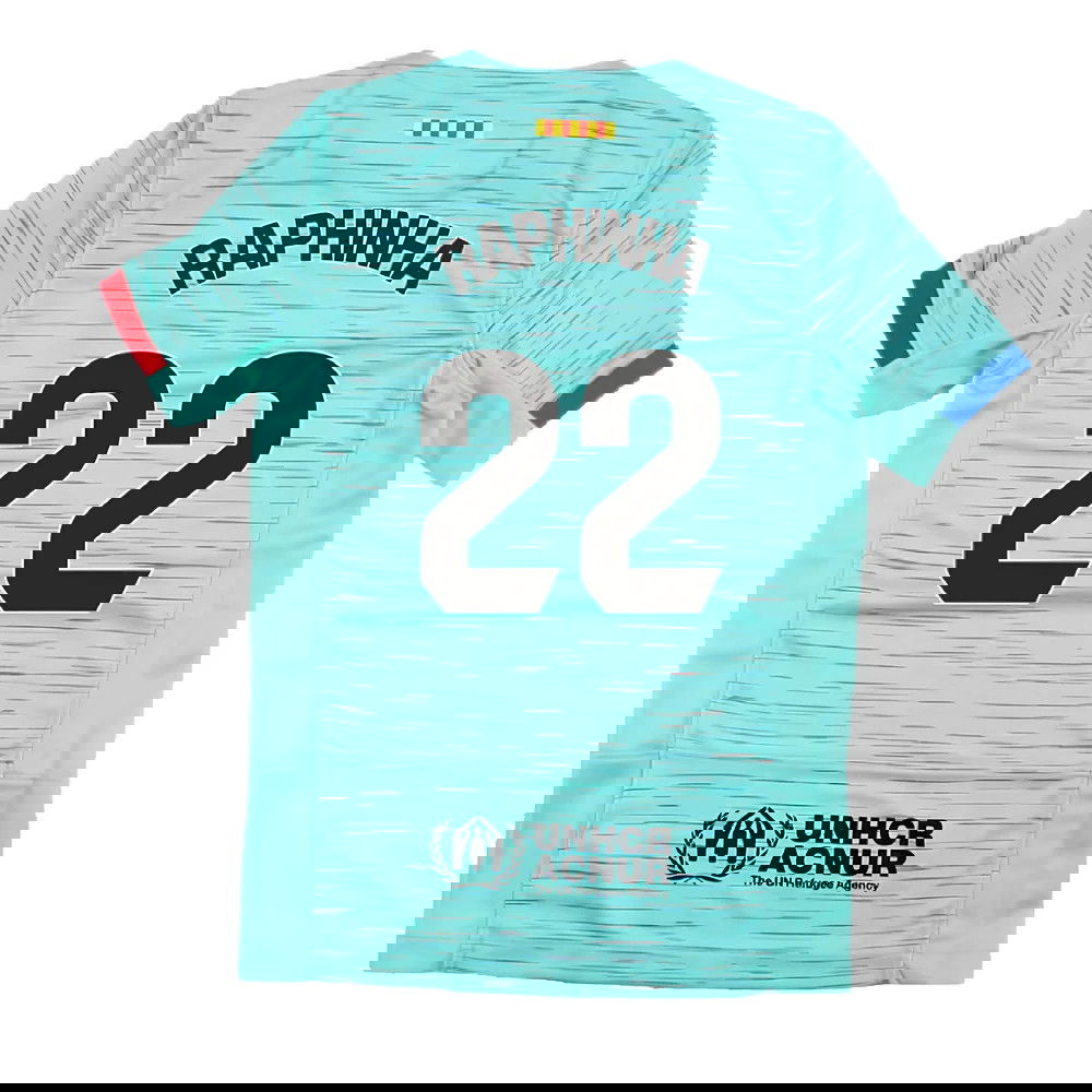 2023-2024 Barcelona Third Shirt (Kids) (Raphinha 22)