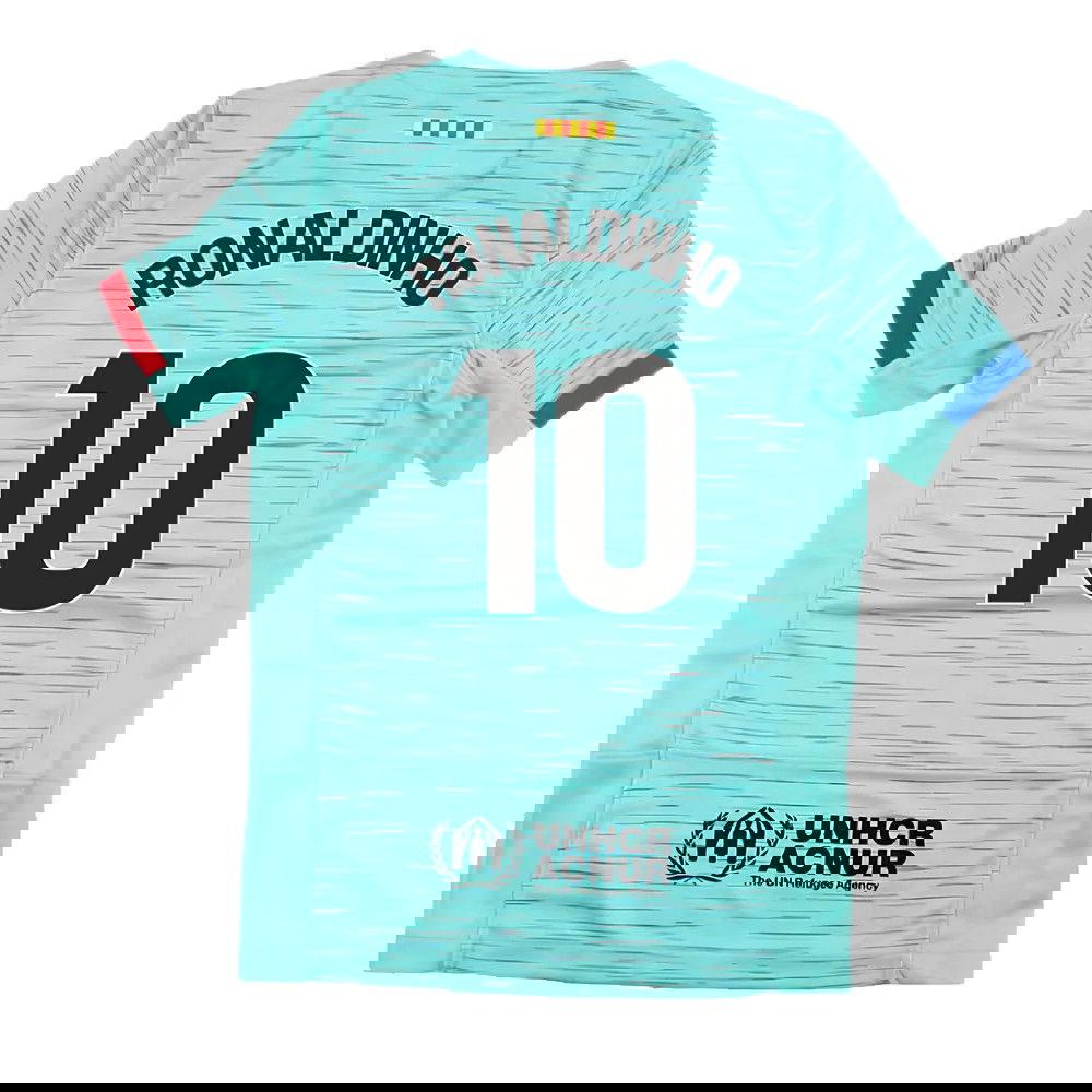 2023-2024 Barcelona Third Shirt (Kids) (Ronaldinho 10)