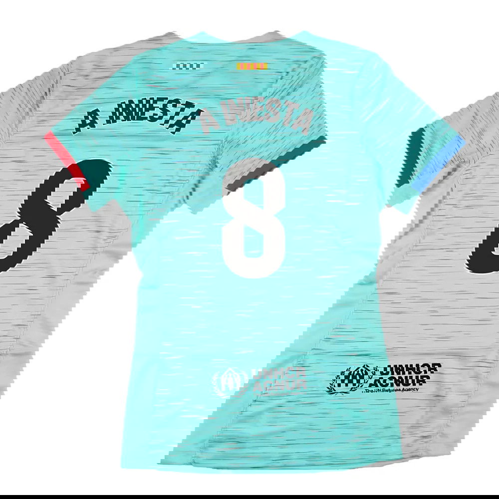 2023-2024 Barcelona Third Shirt (Womens) (A Iniesta 8)