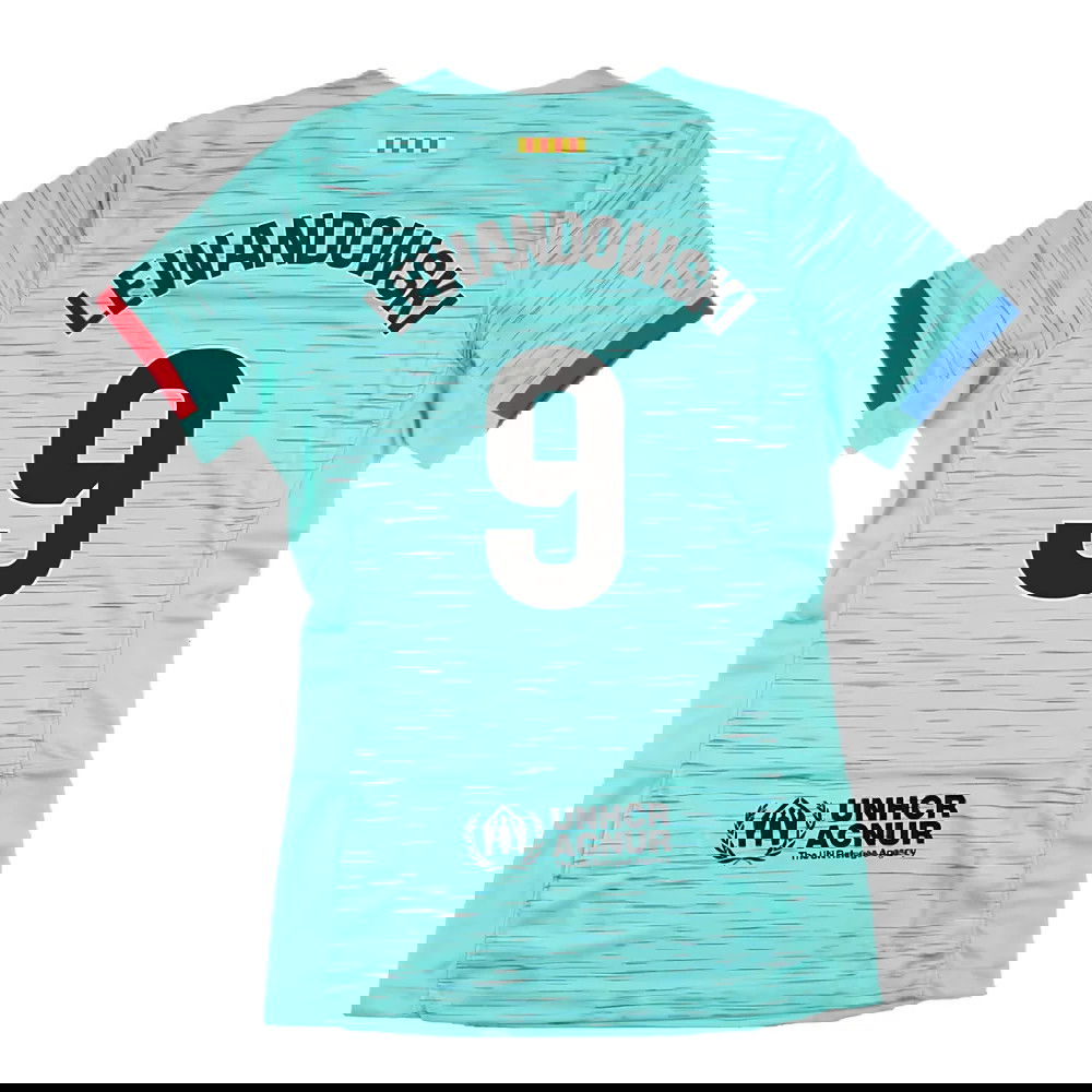 2023-2024 Barcelona Third Shirt (Womens) (Lewandowski 9)