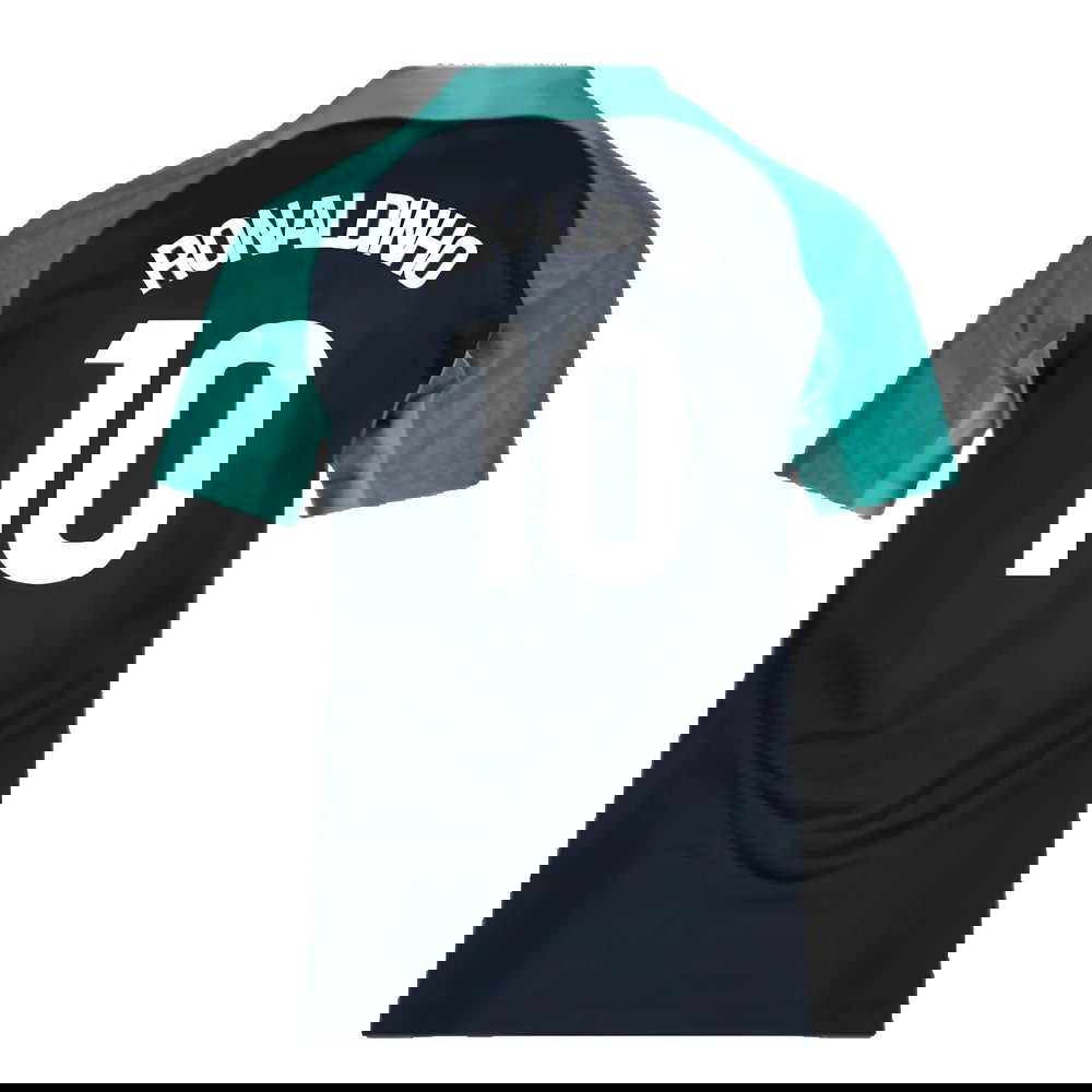 2023-2024 Barcelona Training Shirt (Thunder) - Kids (Ronaldinho 10)