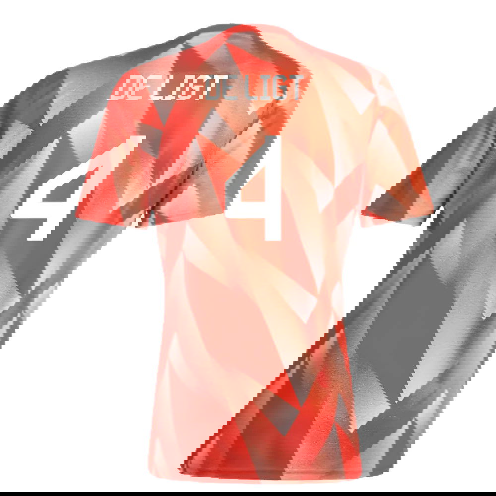 2023-2024 Bayern Munich Pre-Match Shirt (Red) (De Ligt 4)