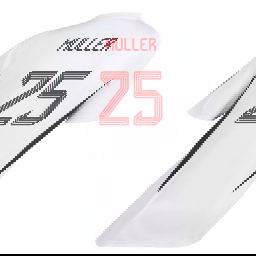 2023-2024 Bayern Munich Training Shirt (White) (Muller 25)