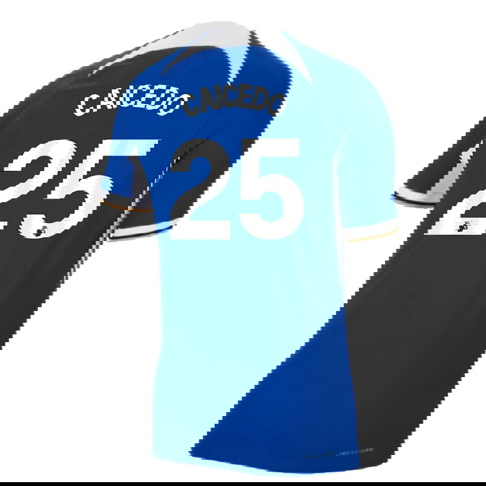 2023-2024 Chelsea Home Authentic Shirt (Caicedo 25)