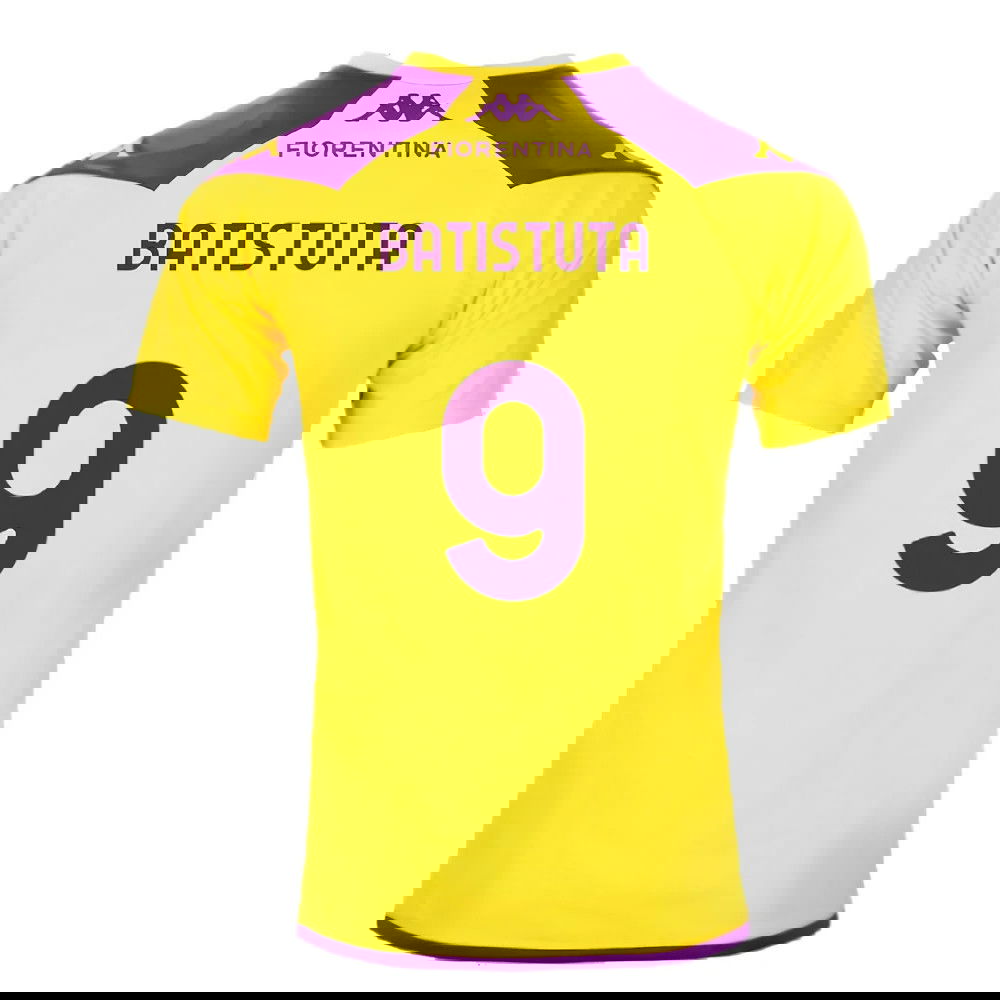 2023-2024 Fiorentina Training Shirt (Yellow) (Batistuta 9)