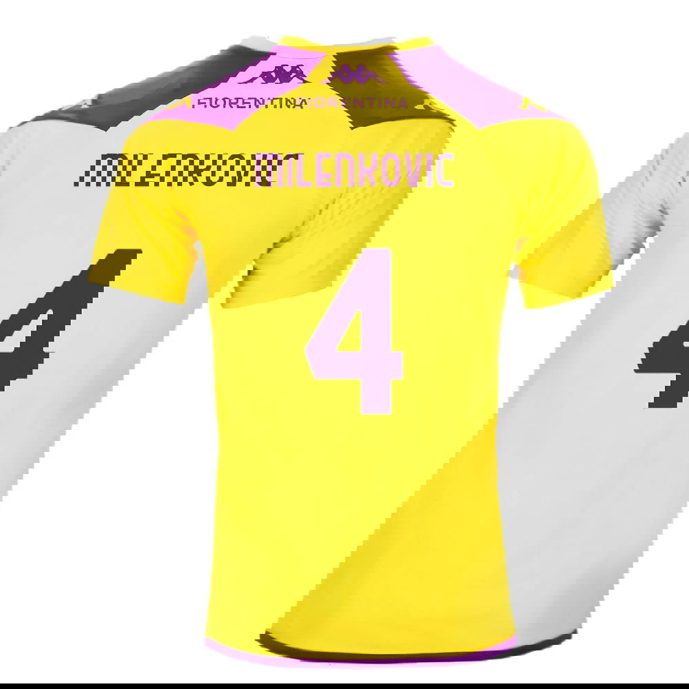 2023-2024 Fiorentina Training Shirt (Yellow) (Milenkovic 4)