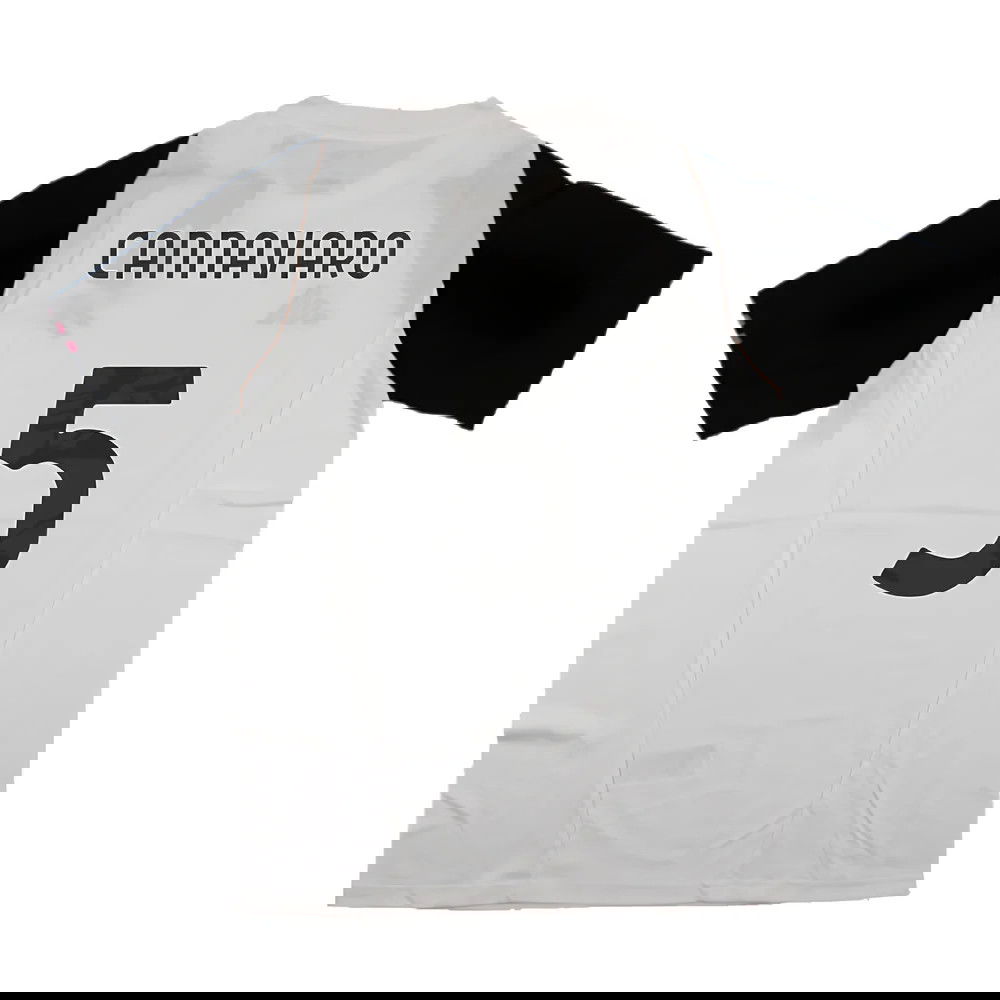 2023-2024 Juventus Cotton Tee (White) (CANNAVARO 5)