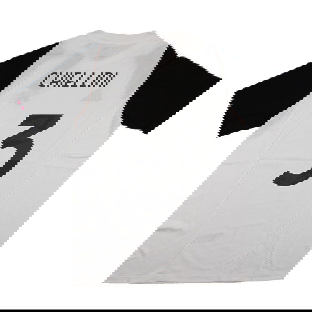 2023-2024 Juventus Cotton Tee (White) (CHIELLINI 3)