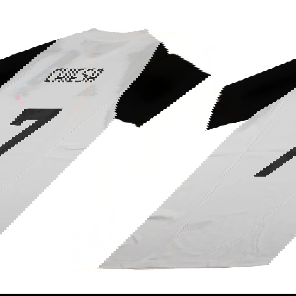 2023-2024 Juventus Cotton Tee (White) (CHIESA 7)