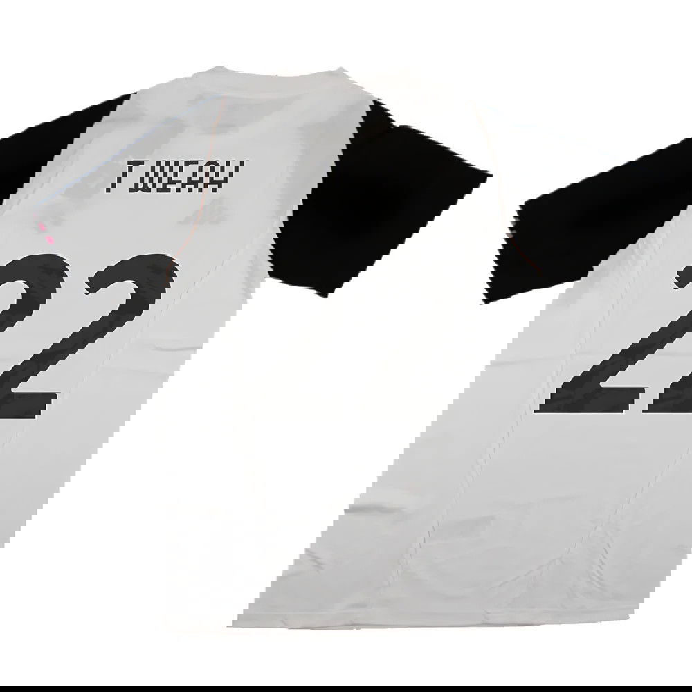 2023-2024 Juventus Cotton Tee (White) (T Weah 22)