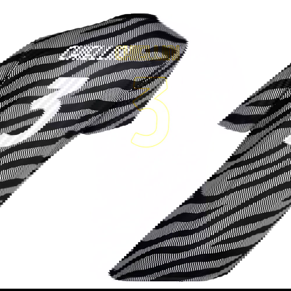 2023-2024 Juventus Pre-Match Shirt (Black) (CHIELLINI 3)