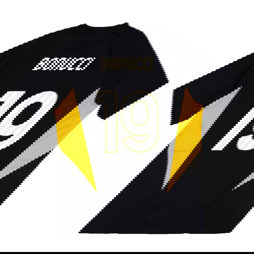2023-2024 Juventus Training Shirt (Black) (BONUCCI 19)