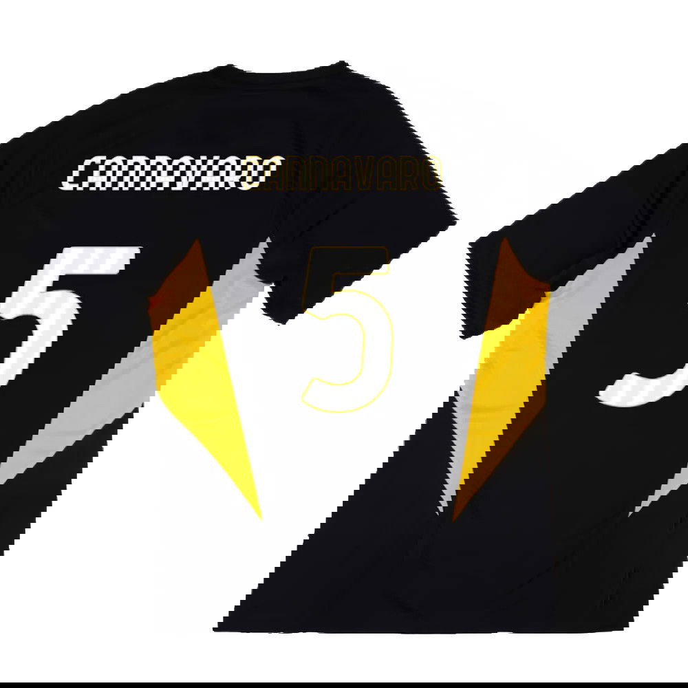 2023-2024 Juventus Training Shirt (Black) (CANNAVARO 5)
