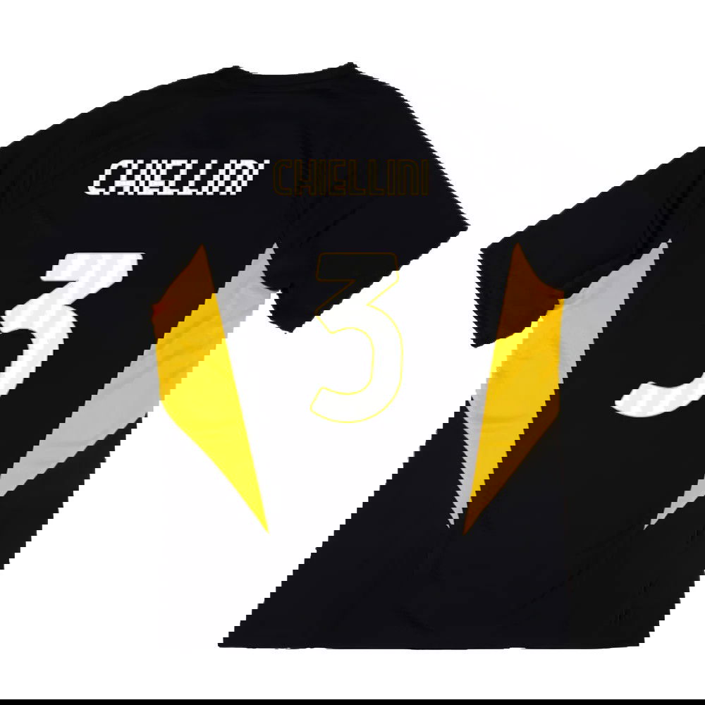 2023-2024 Juventus Training Shirt (Black) (CHIELLINI 3)
