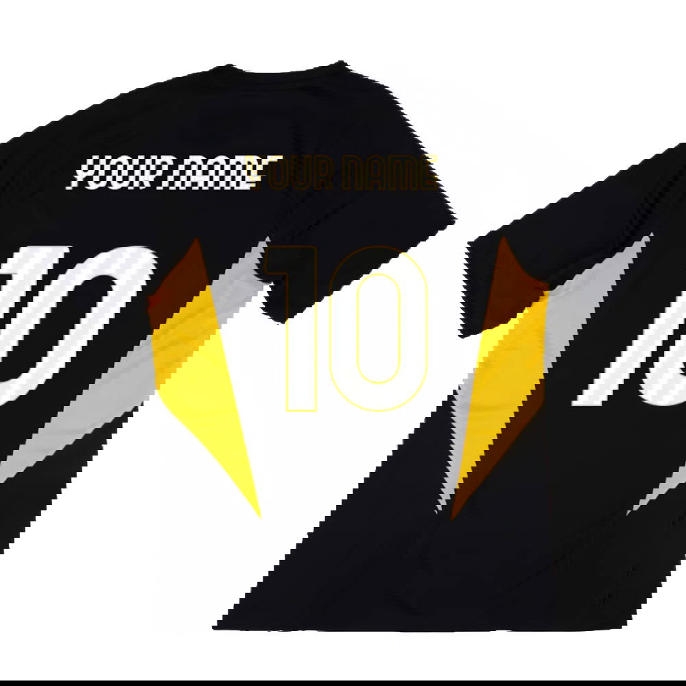 2023-2024 Juventus Training Shirt (Black) (Your Name)