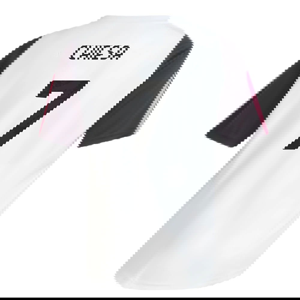 2023-2024 Juventus Training Shirt (White) - Kids (CHIESA 7)