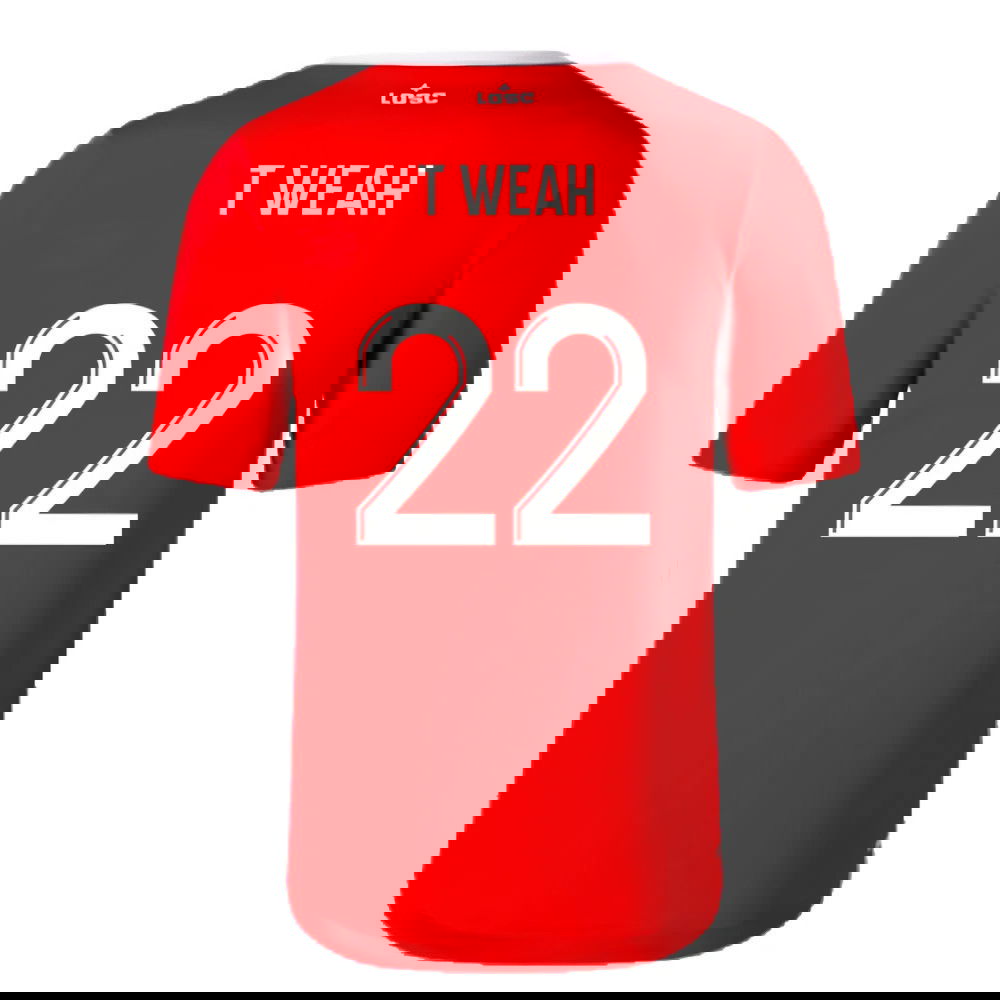2023-2024 Lille Home Shirt (T Weah 22)