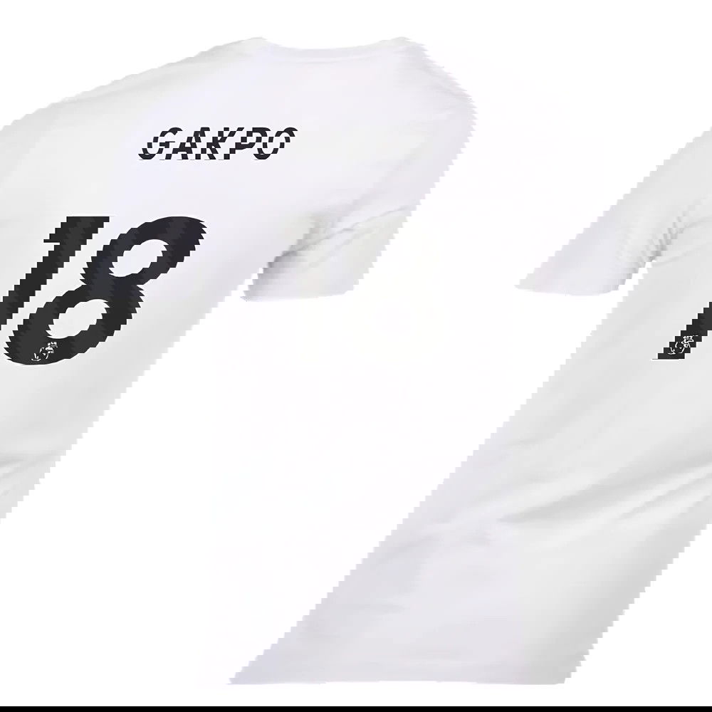 2023-2024 Liverpool Crest Tee (White) (Gakpo 18)
