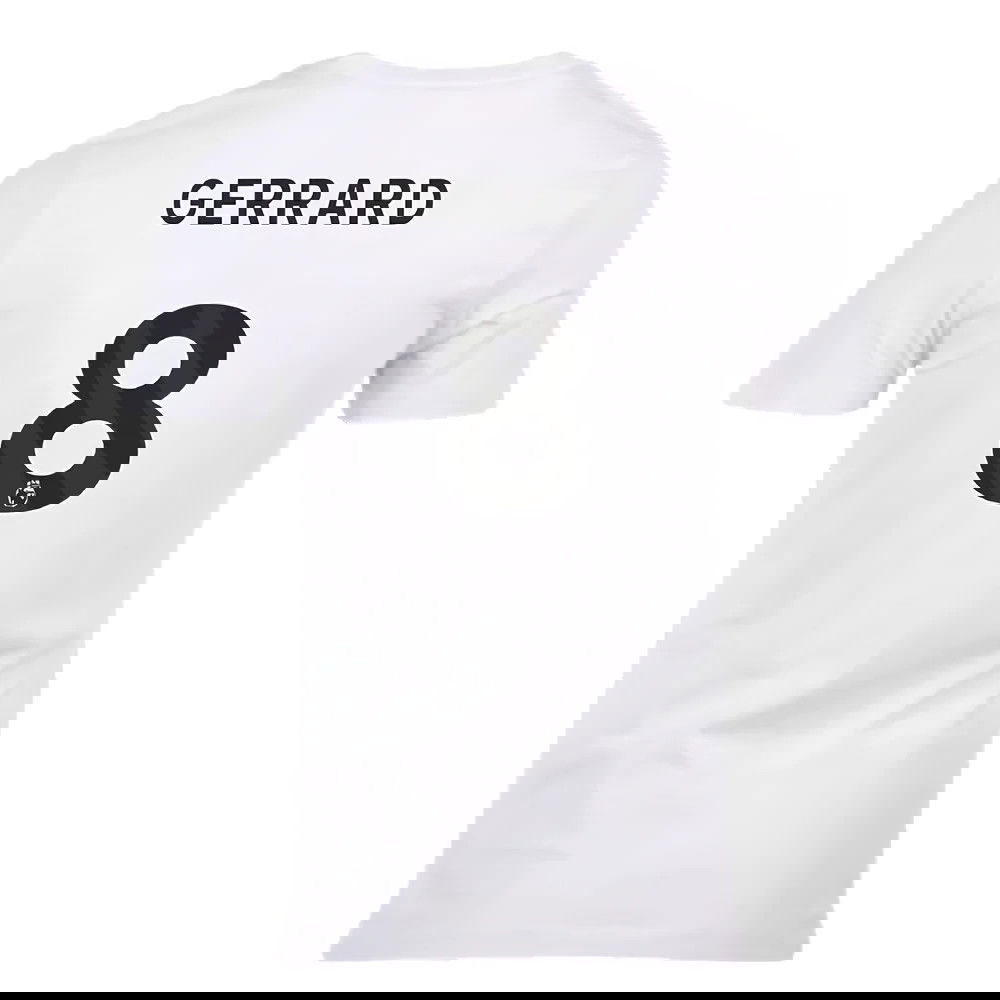 2023-2024 Liverpool Crest Tee (White) (Gerrard 8)