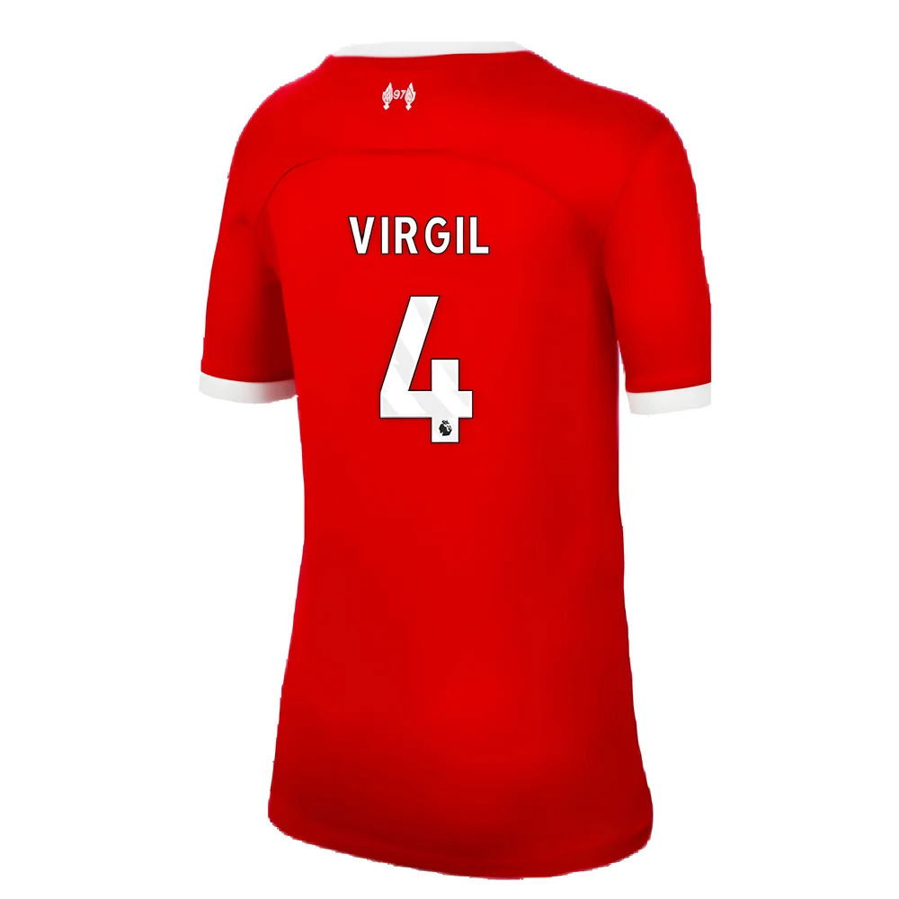 2023-2024 Liverpool Home Shirt (Kids) (Virgil 4)